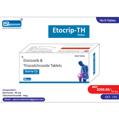 Etoricoxib 60 mg + Thiocholchicoside 4 mg Tablets