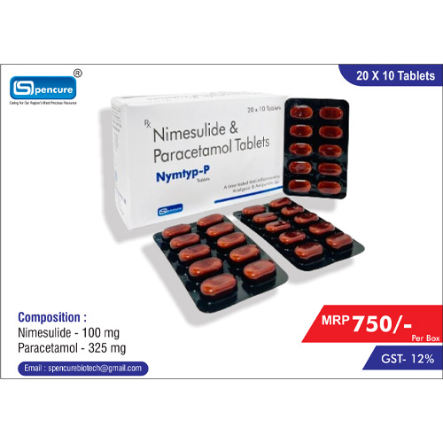 Nimesulide 100 mg + Paracetamol 325 mg Tablets