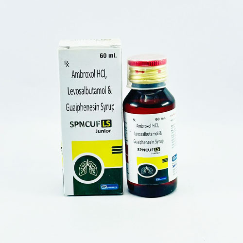 SPNcuf - LS- Levosalbutamol 2.5 mg + Ambroxol 30 mg+ Guaiphenesin 50 mg SYRUP image