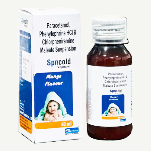 (PCM 12mg + Phenylephrine Hcl 2.5mg + Chlorpheniramine Maleat 1mg SYRUP)Spncold suspension Image