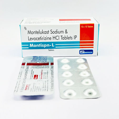 Montelukast Sodium 10 mg + Levocetirizine 5 mg Tablets